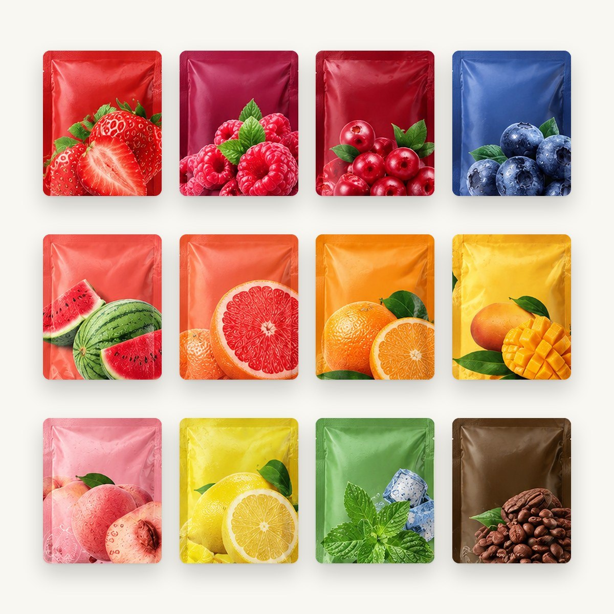 Recharges Néovira, 12 saveurs